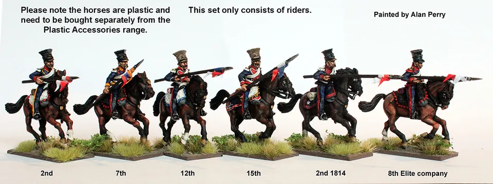 Perry Napoleonic DOW 10 Uhlans figurines 28mm sans chevaux
