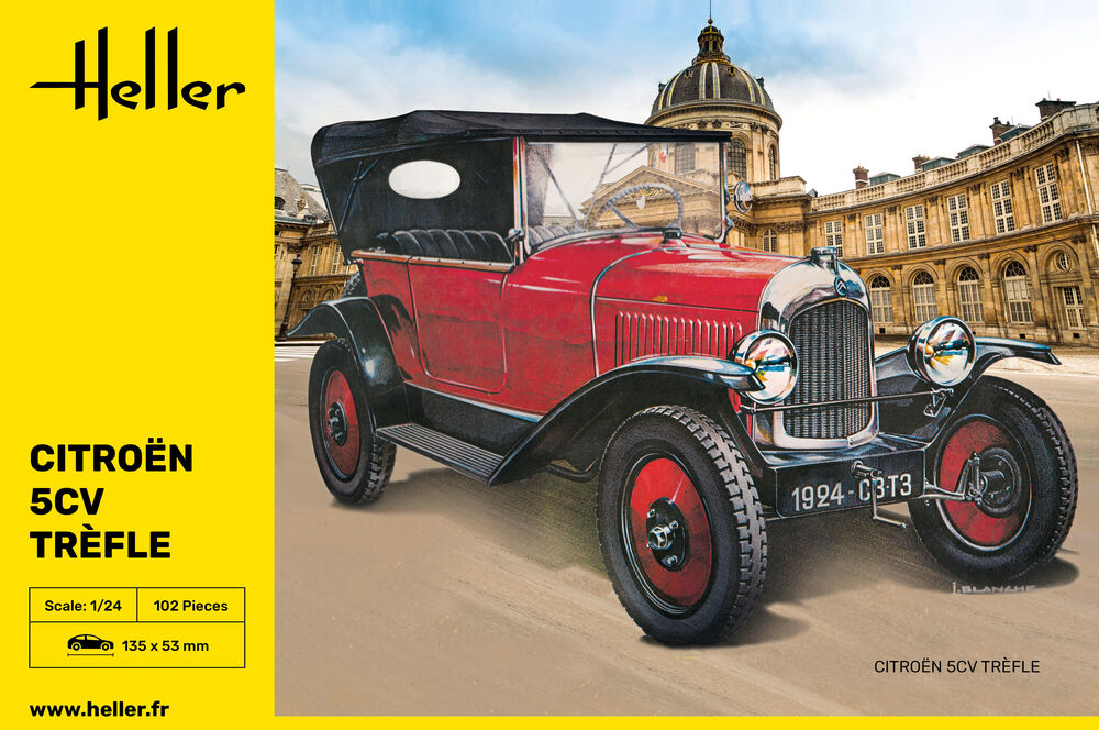 Heller Historical Collection Citroen Trèfle 1/24 maquette voiture