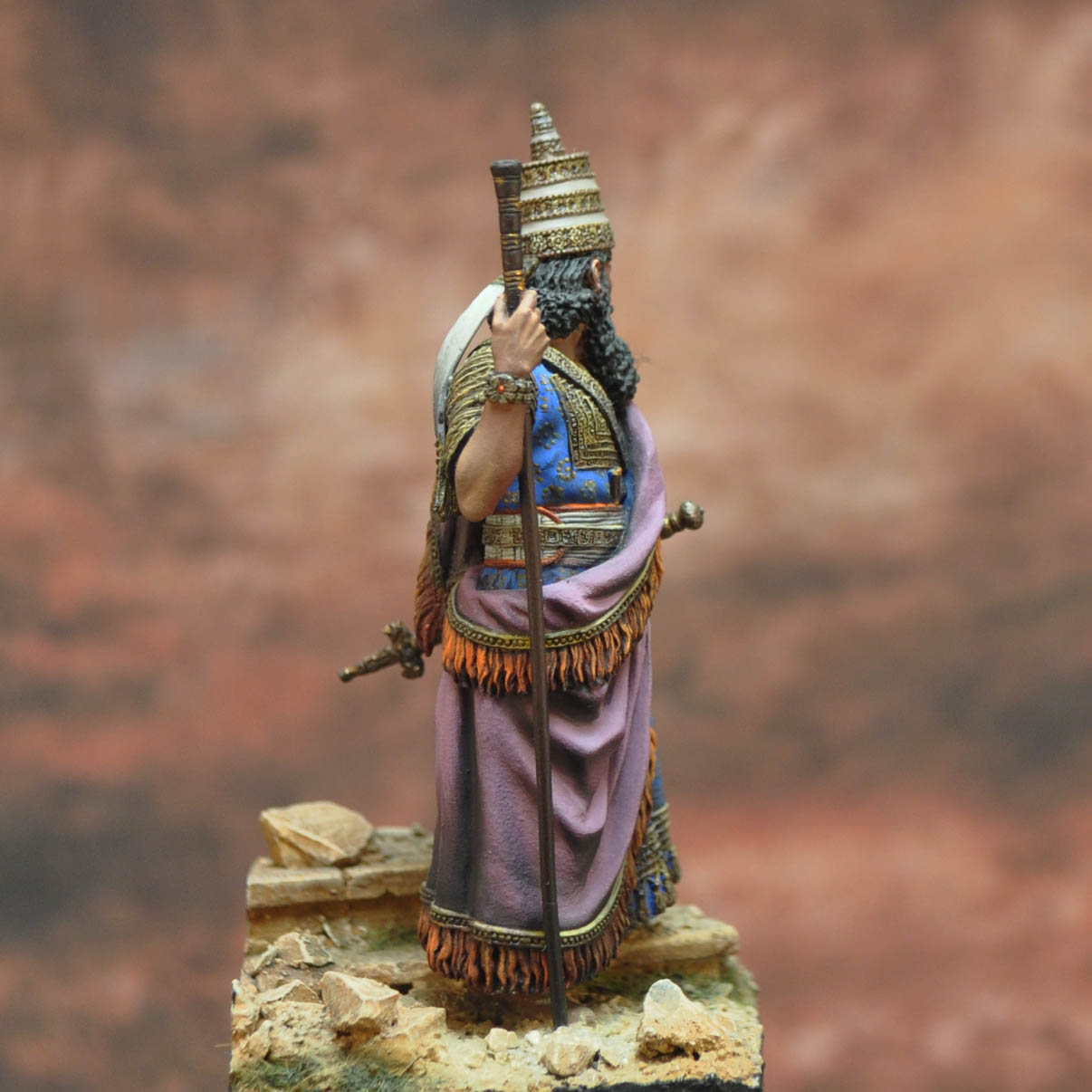 ART Girona Serie Historical Sargon II figurine roi assyrien