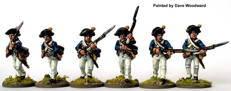 Perry AWI AW86 figurines Hesse-Cassel mousquetaires charge