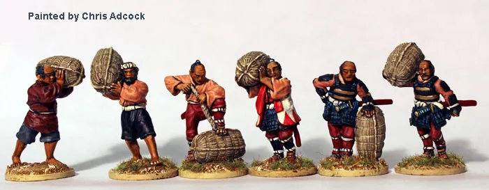 Perry SAM61 Ashigaru ballots de riz figurines samouraï 28mm