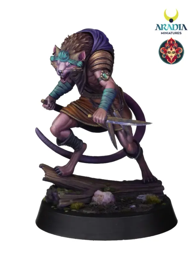 Kali Yuga Mushika figurine résine 32mm