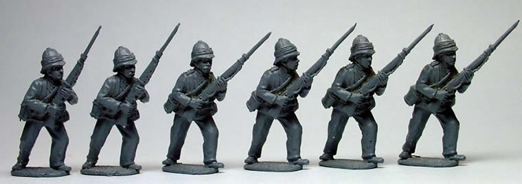 Perry Miniatures Victoria SB7 Infantry figurines Infanterie advancing