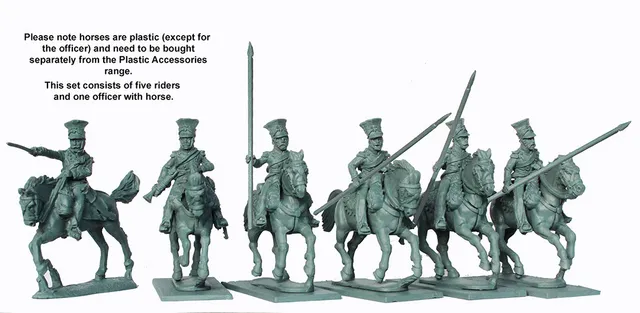 Perry DOW 8 uhlans commandement czapka couverte figurines 28mm