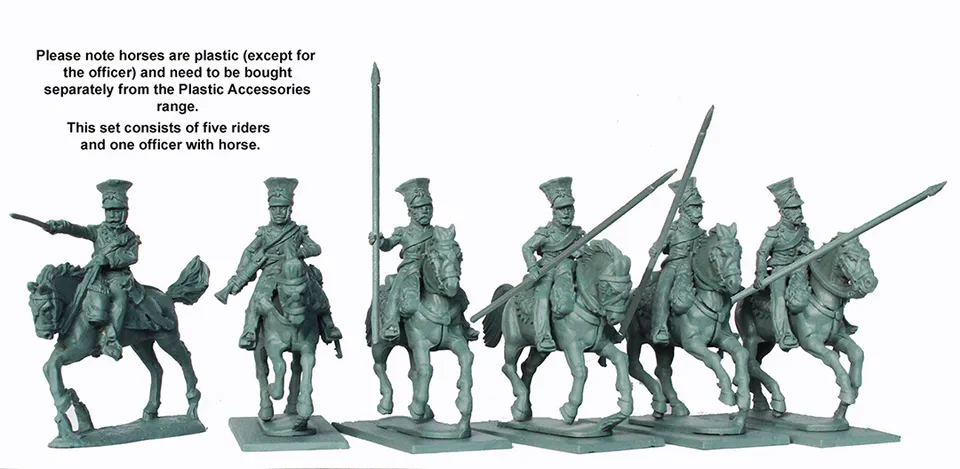 Perry DOW 8 uhlans commandement czapka couverte figurines 28mm