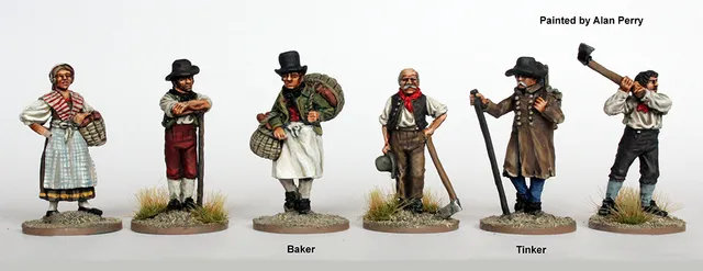 Perry Napoleonic NX5 boulangers figurines 28mm civils