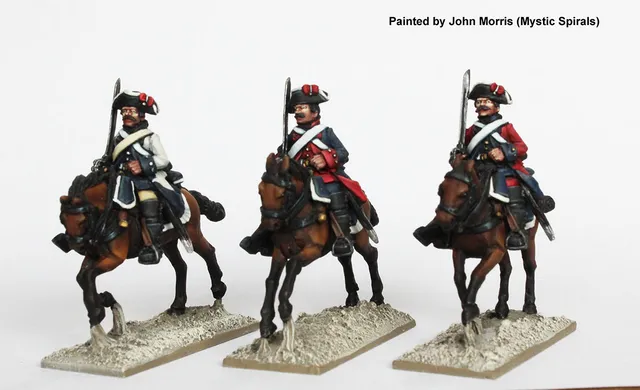 Perry AW 206 Spanish Colonial Dragoons figurines galop