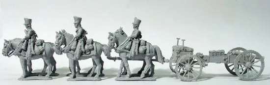 Perry Miniatures Napoleonic PN27 attelage 6 chevaux figurines 28mm