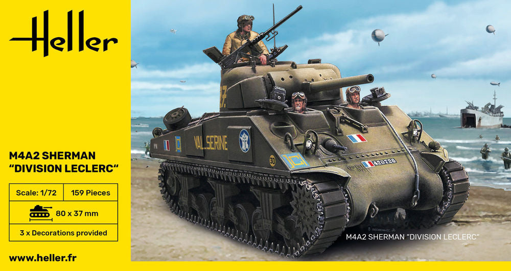 Heller The 9.99 M4A2 Sherman Division Leclerc 1/72 char