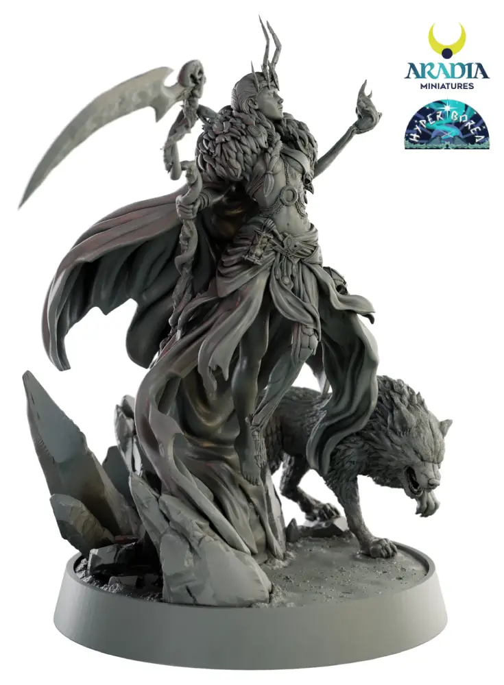 Aradia Minis Hyperborea Hel figurine déesse enfers à peindre