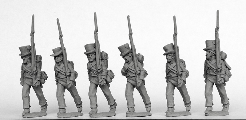 Perry Miniatures Napoleonic SPA 7 figurines fusiliers marche 1810