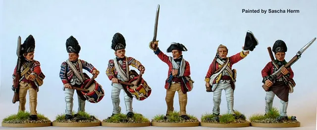 Perry AWI AW70 grenadiers britanniques figurine avance
