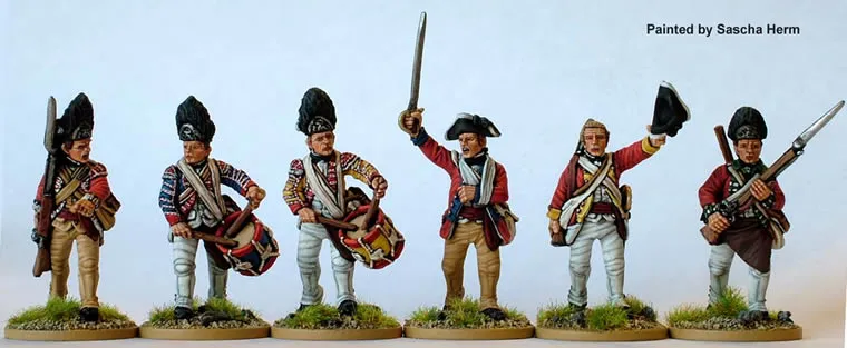 Perry AWI AW70 grenadiers britanniques figurine avance