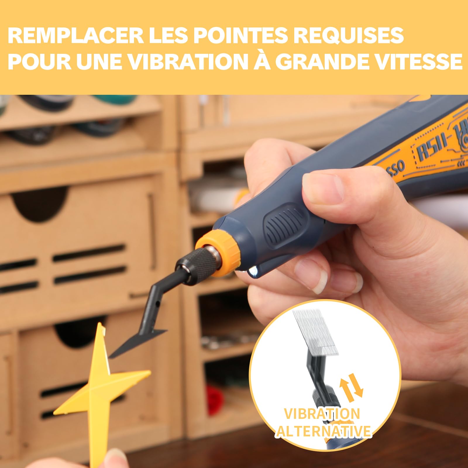 Bucasso RSH-1000 têtes de ponçage rechange x6