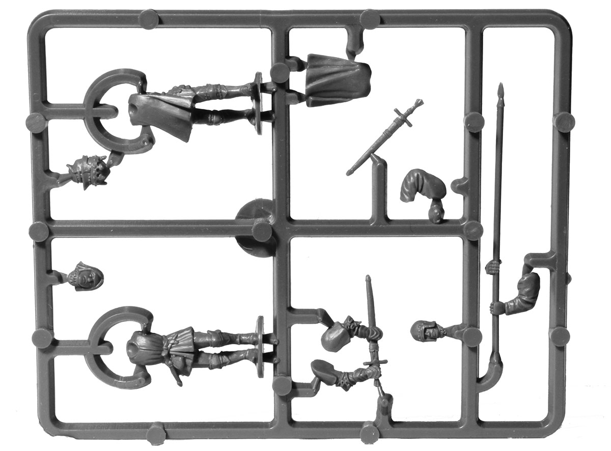 Perry Miniatures B 55 Cadre commandement chevaliers à pied 28mm