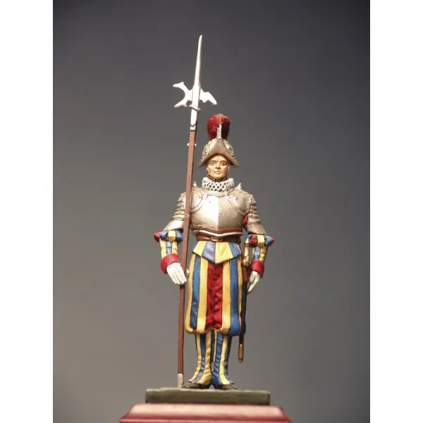 ART GIRONA Swiss Guard hallebardier figurine armure