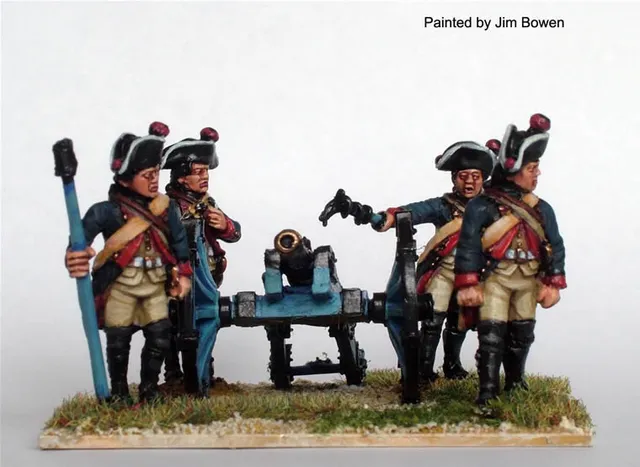 Perry AWI AW121 artillerie Hesse-Cassel canon 4 livres 28mm