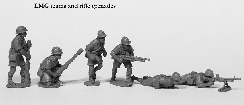 Perry Miniatures FWW 21 Vichy LMG Teams figurines 28mm