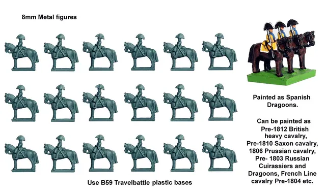 Perry Miniatures TB 5 cavalerie lourde figurines bicornes