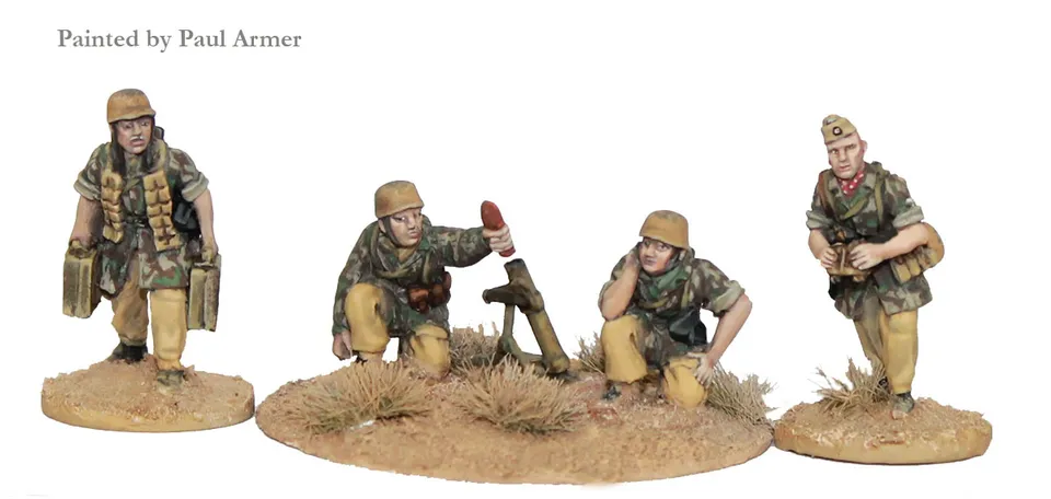 Perry Miniatures GWW 31 Fallschirmjäger mortier 8 cm figurines
