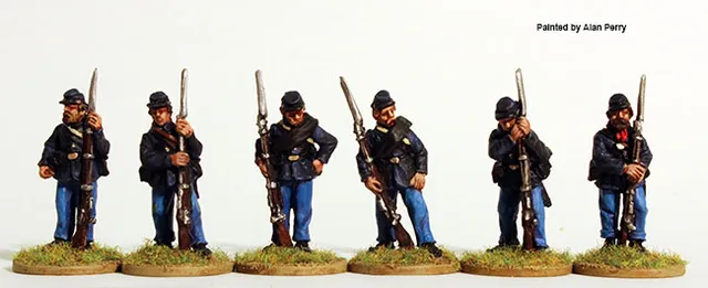 Perry ACW 78 Union Infantry figurines sack coats