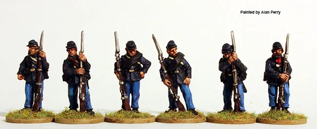 Perry ACW 78 Union Infantry figurines sack coats