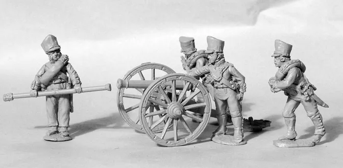 Perry Miniatures Napoleonic PN10 Artillerie à pied canon 6-pdr figurines
