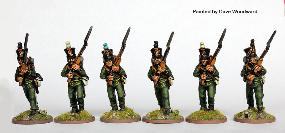 Perry Miniatures Napoleonic NN10 figurines Nassau avançant