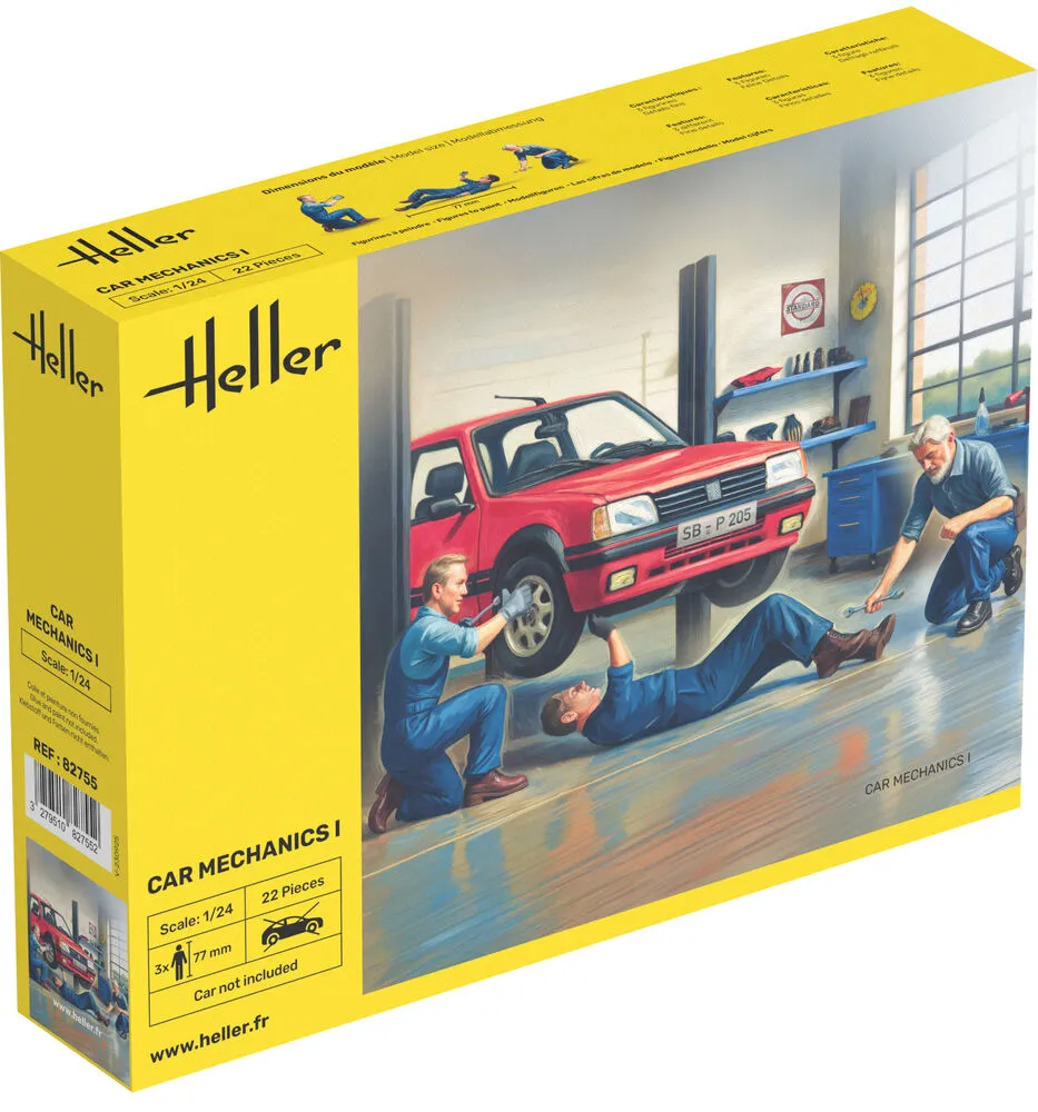 Heller Historical Collection Car Mechanics I 1/24 Figurines