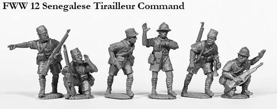 Perry Miniatures FWW12 Tirailleurs Sénégalais commandement