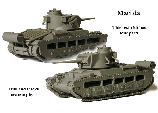 Perry Miniatures BM 5 Matilda maquette char 28mm résine