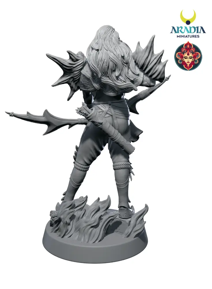 Aradia Kali Yuga Arjuna Figurine résine archer 75 mm