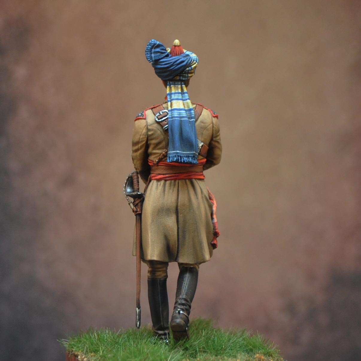ART GIRONA 70mm Risaldar Queen Victoria's Own Guides 1912 figurine