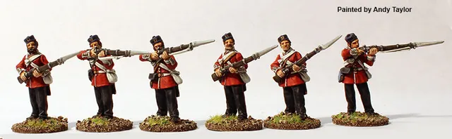 Perry BIF 6 Infanterie de ligne tir Kilmarnocks figurines métal