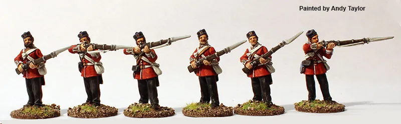 Perry BIF 6 Infanterie de ligne tir Kilmarnocks figurines métal