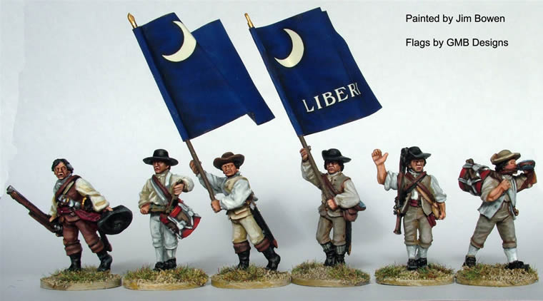 Perry Miniatures AW135 milice du sud commandement figurines
