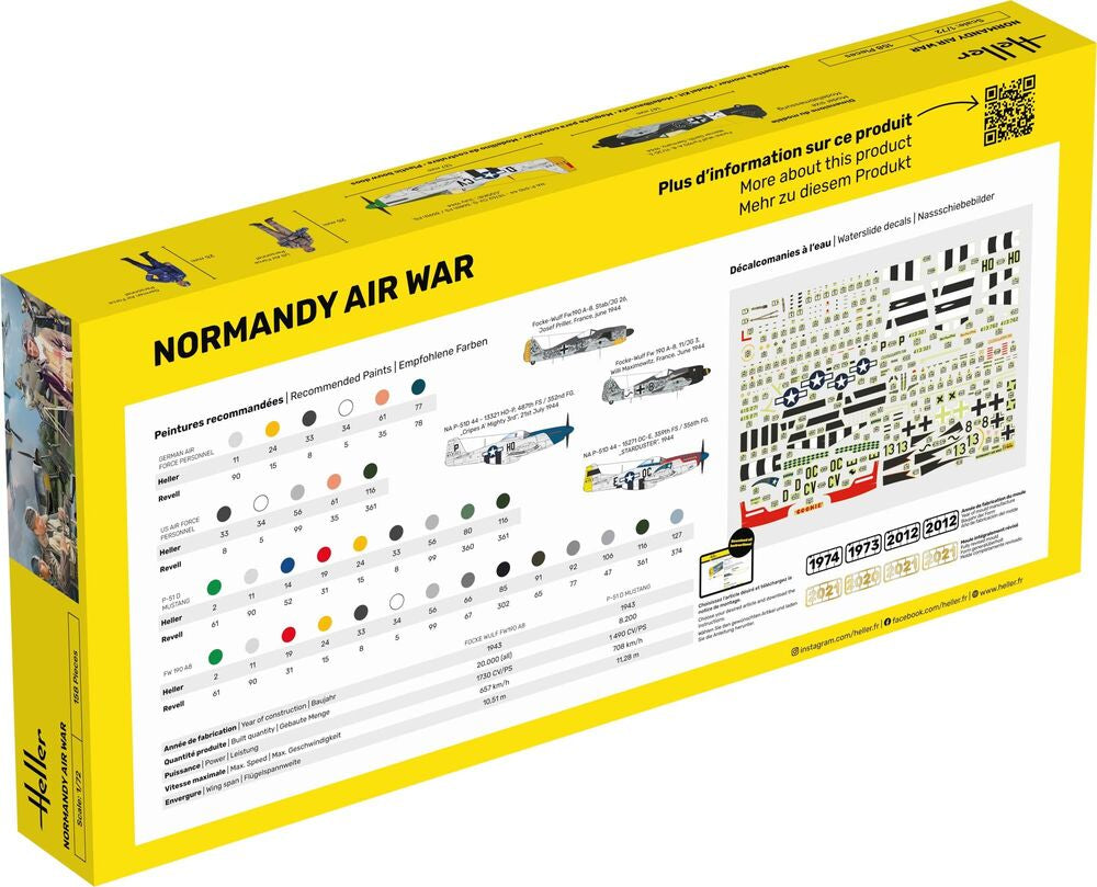 Heller Starter Kit Normandy Airwar maquette avion 1/72 complet