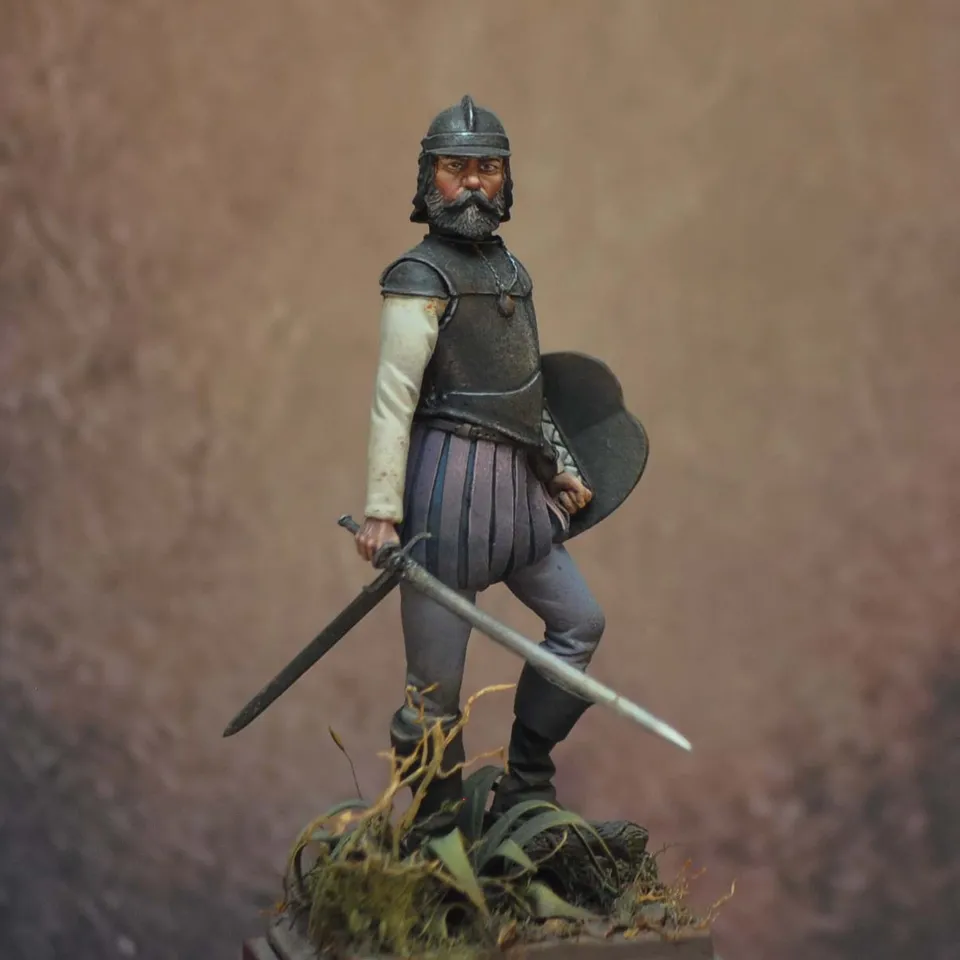 Art Girona 70mm Spanish Conquistador figurine métal
