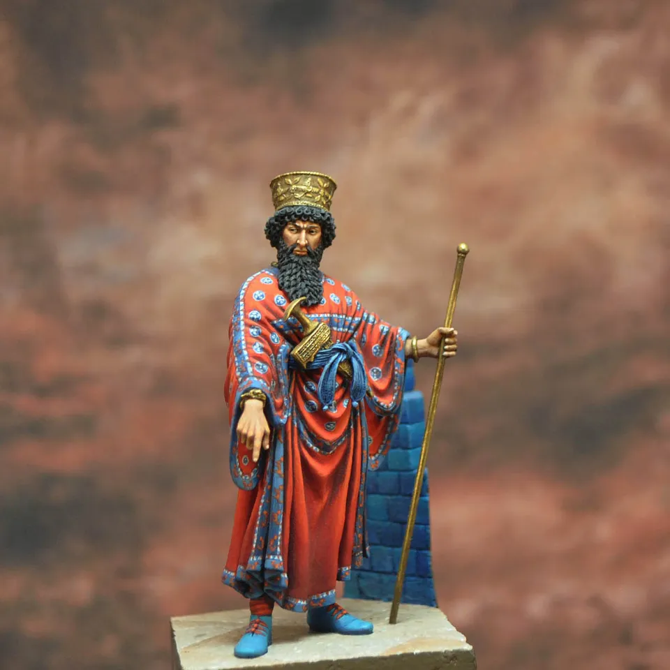 Art Girona Serie Historical Jerjes I figurine roi perse 54 mm