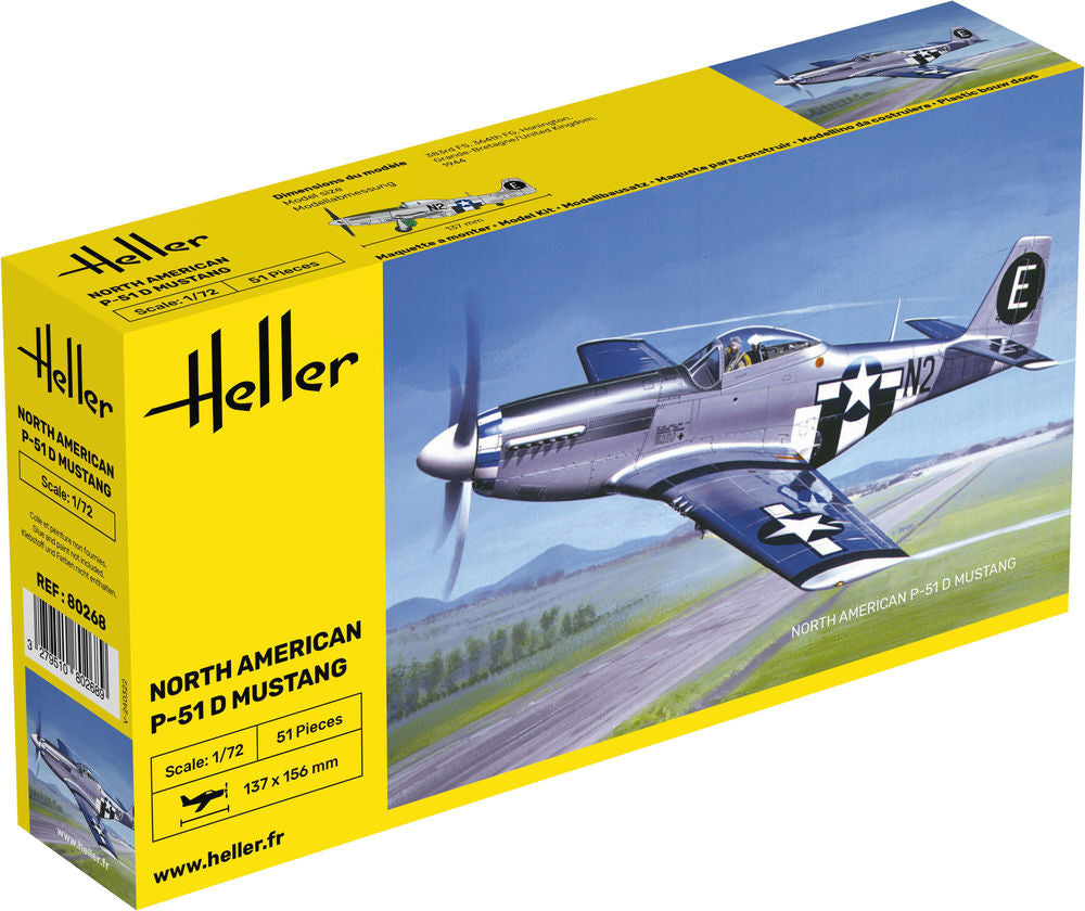 Heller The 9.99 P-51 Mustang 1/72 maquette avion chasse