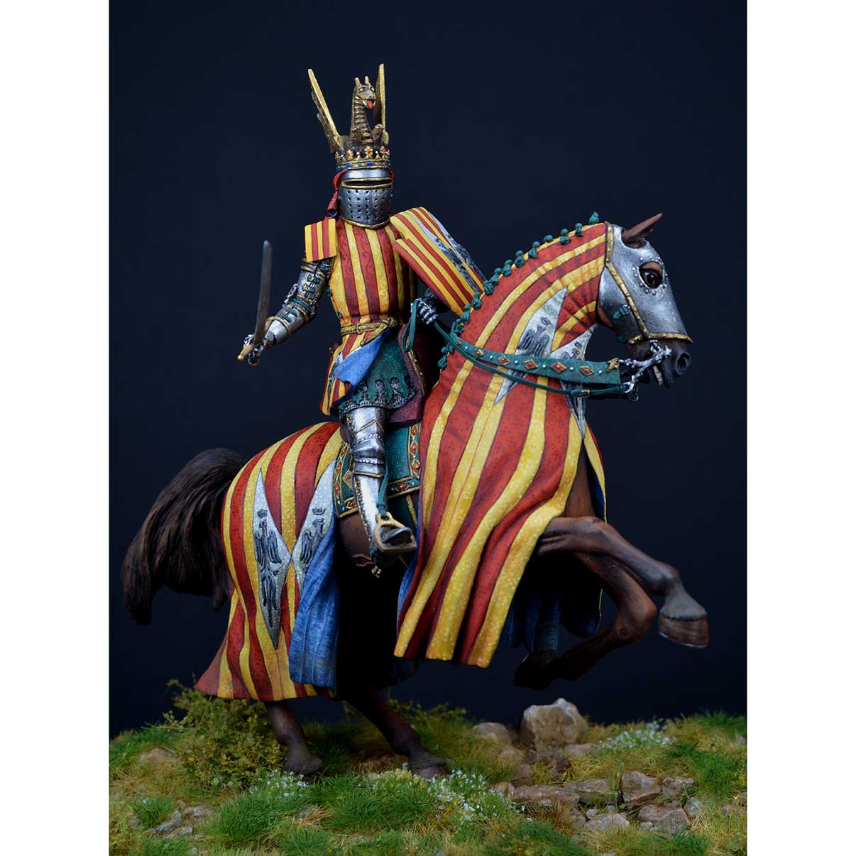 ART GIRONA 70mm Martí Humà figurine roi Aragón