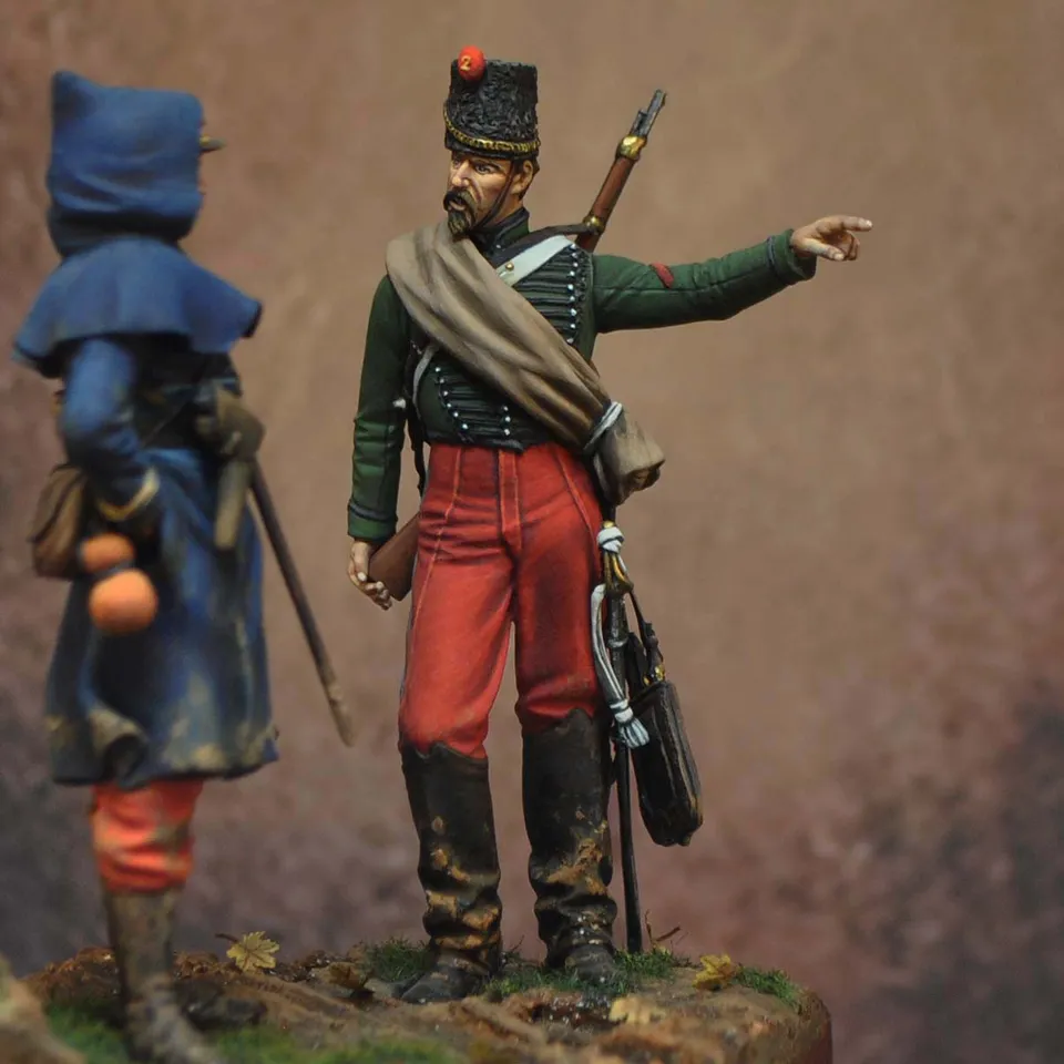 ART GIRONA 70mm Chasseur 2e régiment 1870 figurine France