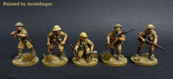Perry Plastic WW1 Desert Rats boîte 38 figurines désert 1940-43