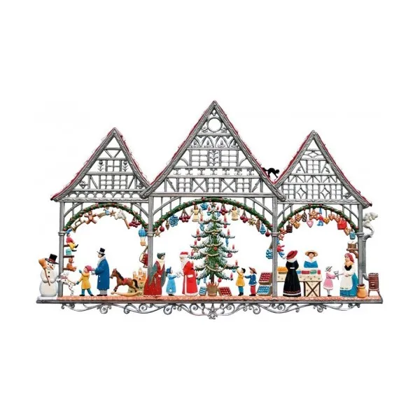 Art Girona Christmas Market décor miniature scène Noël