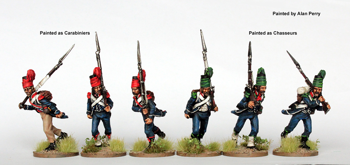 Perry Miniatures REVF 14 chasseurs figurines 28mm course