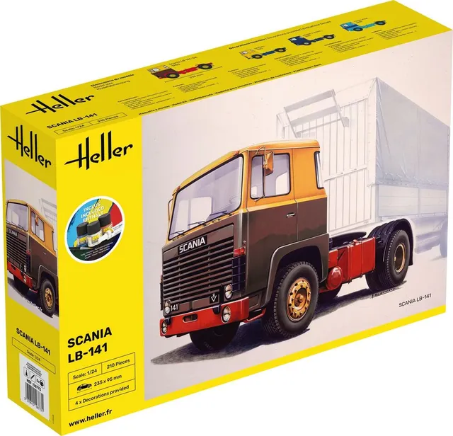 Heller Starter Kit Truck LB-141 1/24 maquette camion Scania