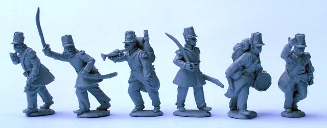 Perry Miniatures Carlist War ISA61 figurines commandement en marche