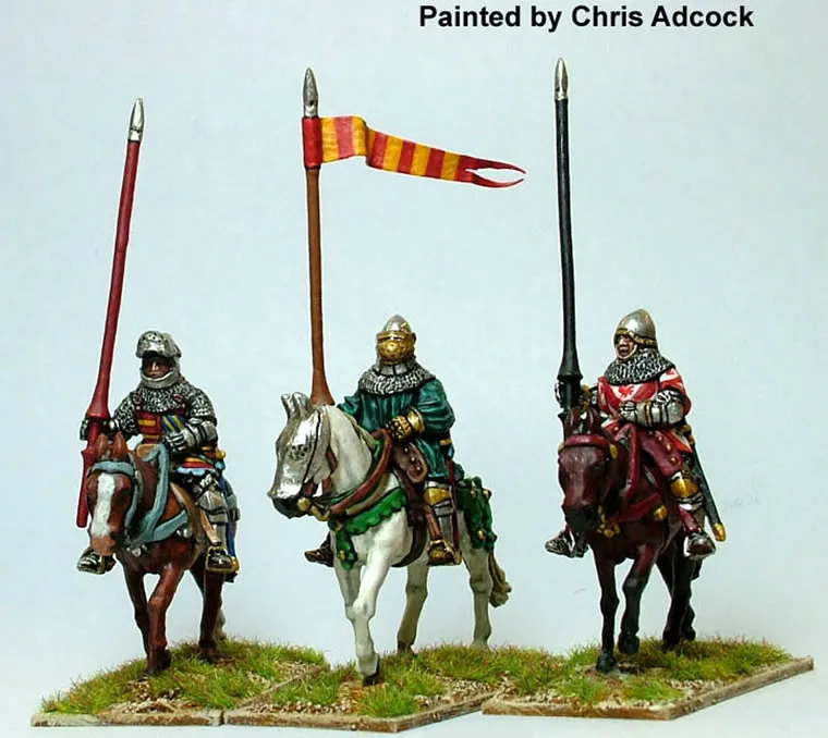 Perry Agincourt AO12 hommes d'armes montés figurines 28mm