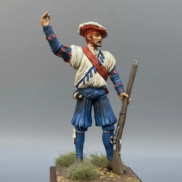Art Girona General Serie Arcabucero Pavía 1525 figurine 54 mm