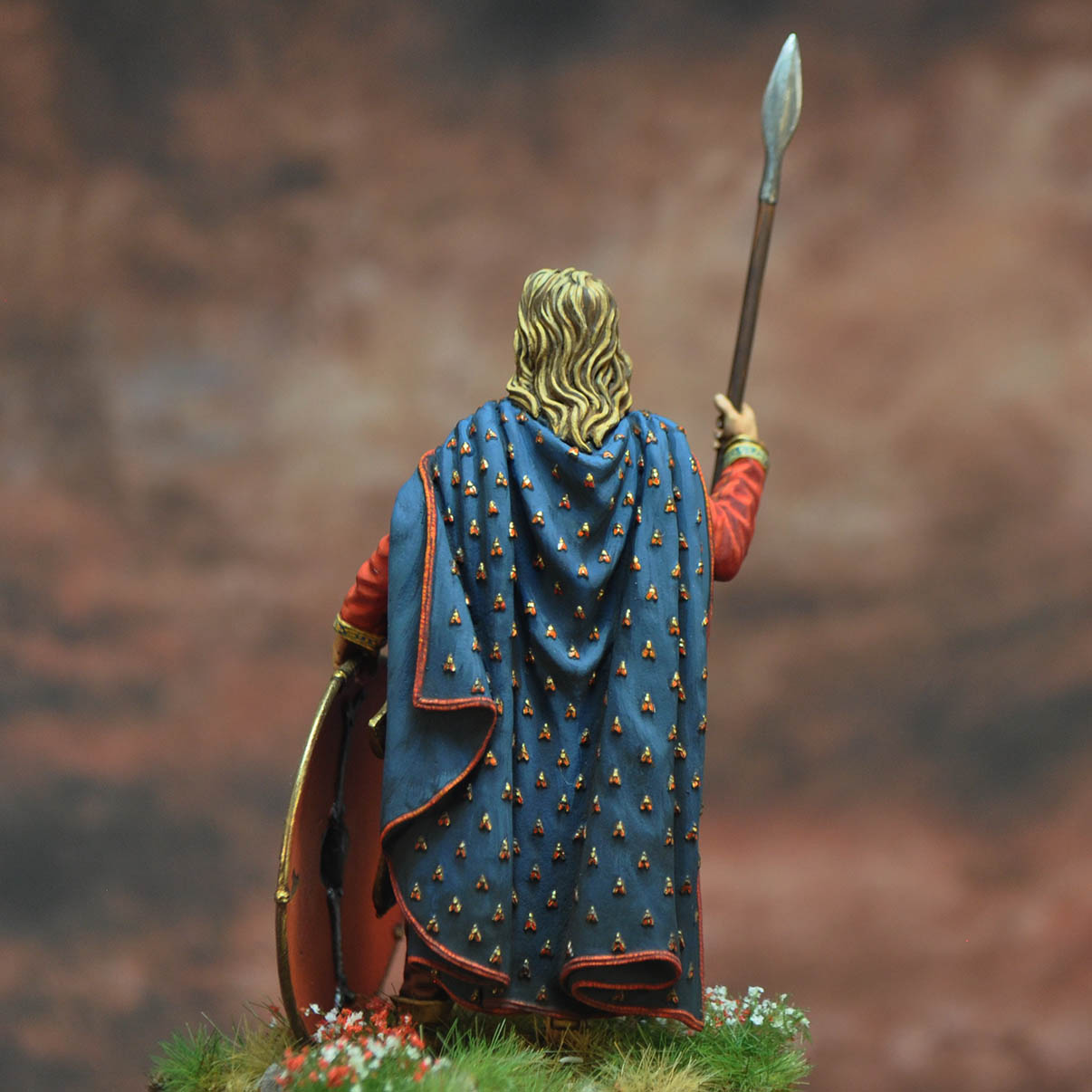 Art Girona Historical Childericus figurine roi Francs 458-481